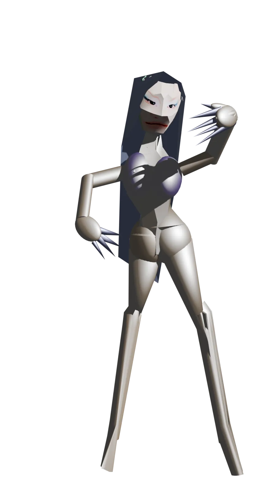 Pixelina low poly character from the artist archive